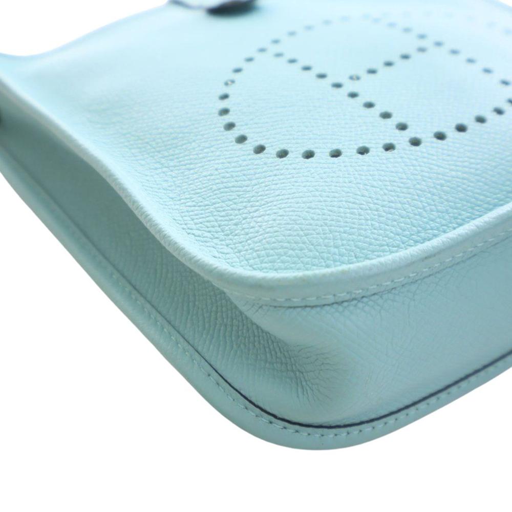 Hermès AB Hermès Blue Light Blue Calf Leather Epsom Evelyne TPM France