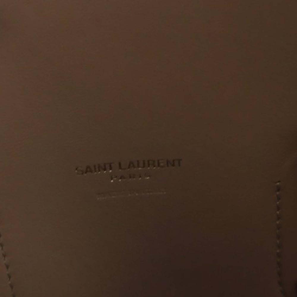Saint Laurent AB Saint Laurent Brown Calf Leather Small Grained skin Sac De Jour Satchel Italy