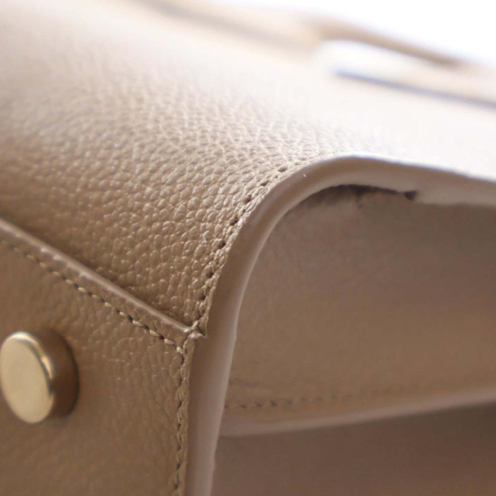 Saint Laurent AB Saint Laurent Brown Calf Leather Small Grained skin Sac De Jour Satchel Italy