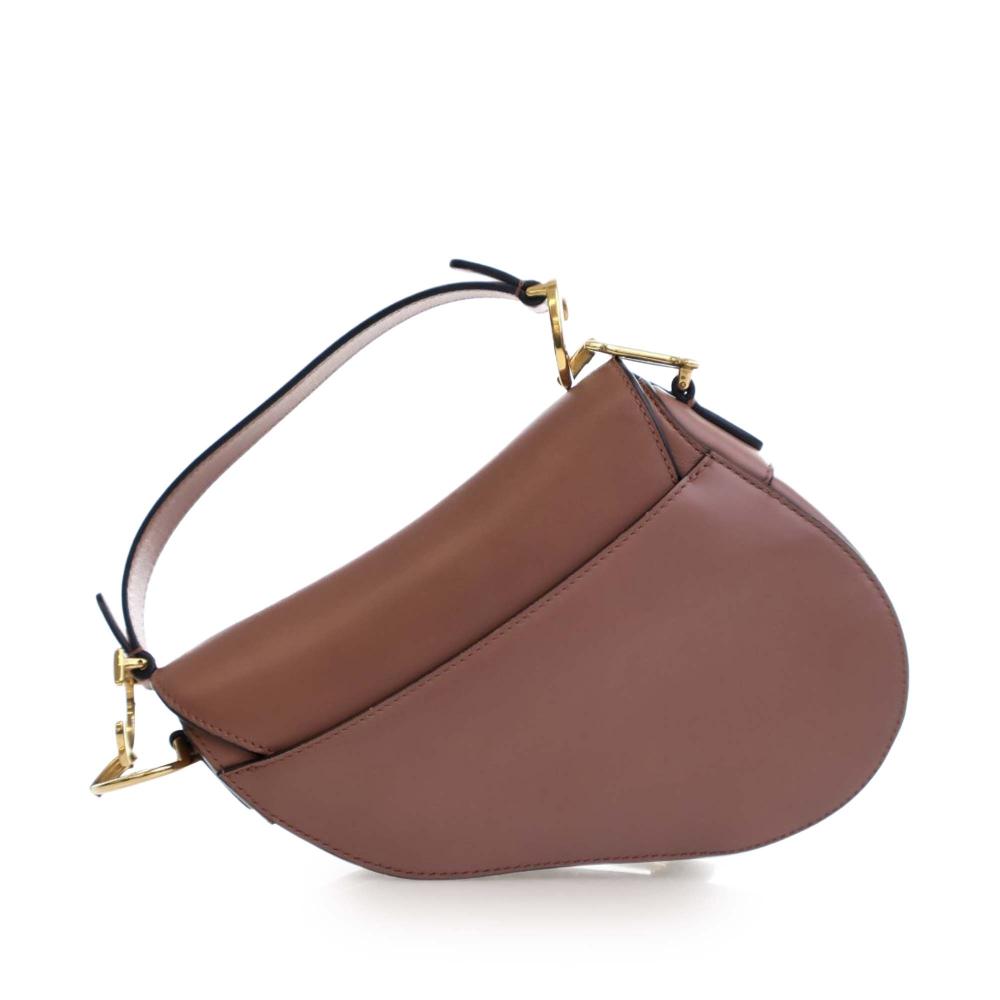 Christian Dior AB Dior Brown Calf Leather Mini Smooth skin Saddle Bag Italy