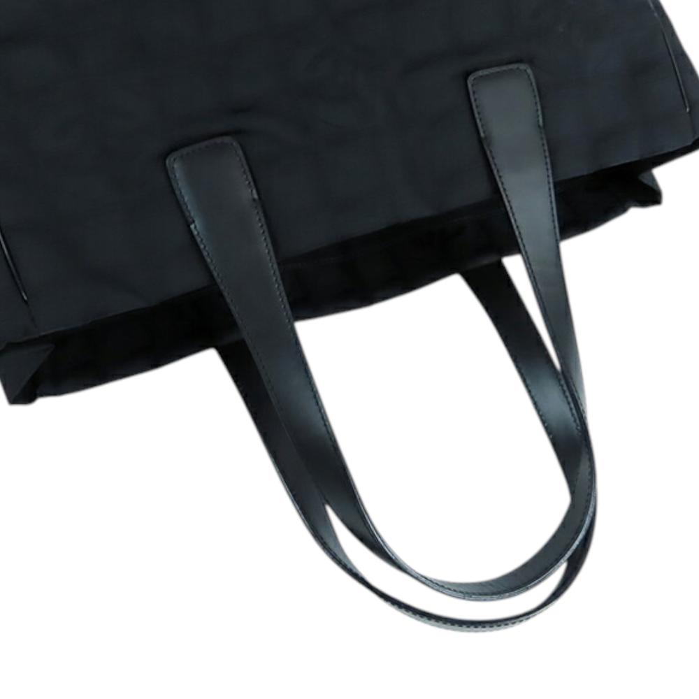 Chanel AB Chanel Black Nylon Fabric New Travel Line Tote France