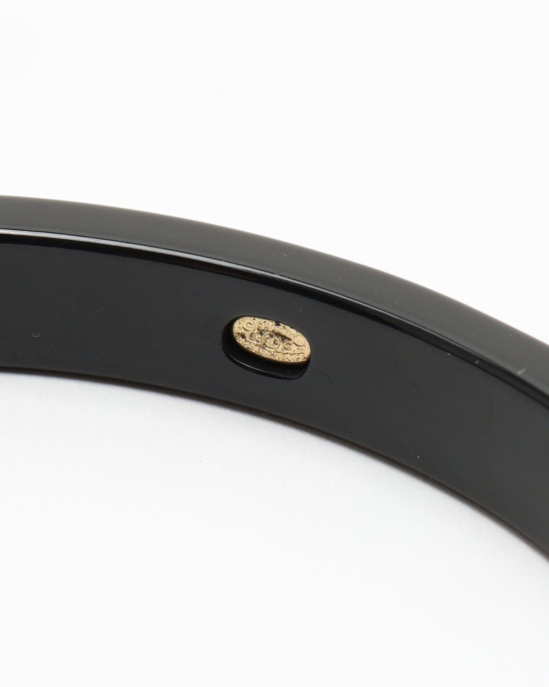 Chanel Logo Resin Pearl Bangle