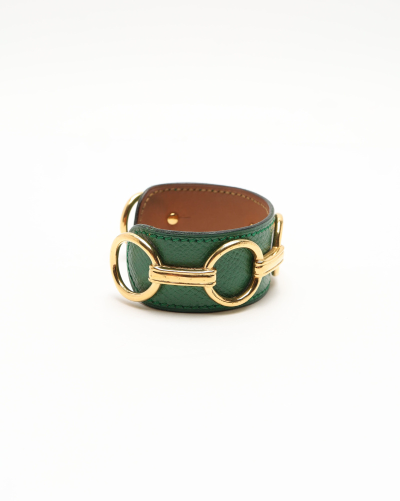 Hermès Leather Cuff Bracelet
