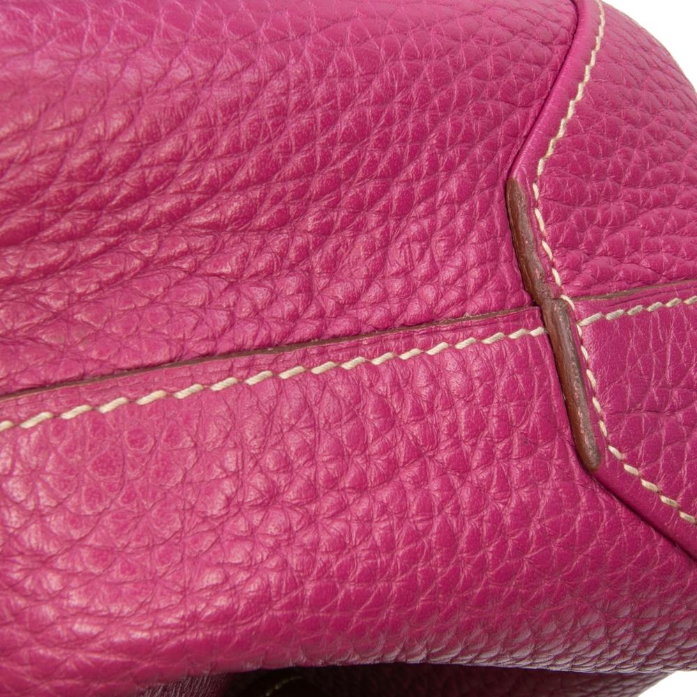 Hermès AB Hermès Brown with Pink Dark Pink Calf Leather Clemence Double Sens 36 France