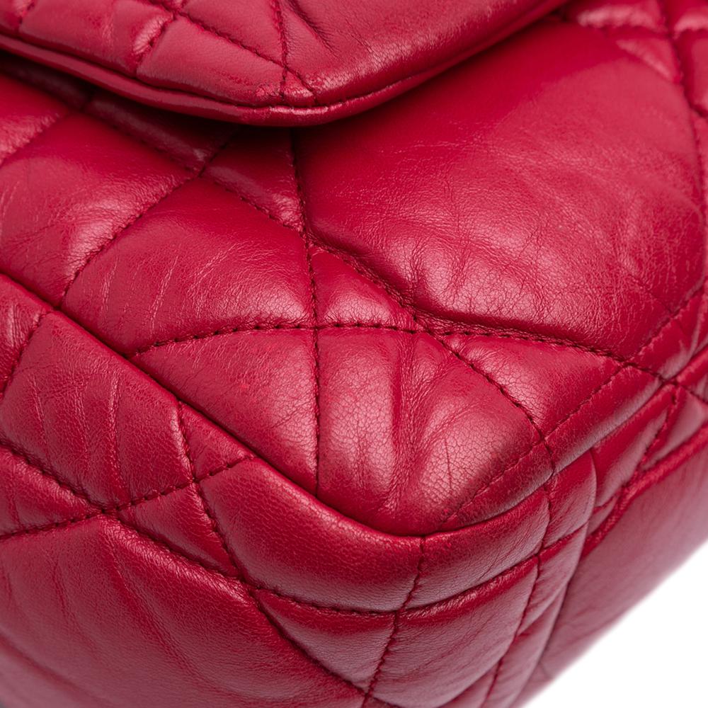 Christian Dior B Dior Red Lambskin Leather Leather Lambskin Cannage Milly La Foret Bag Italy