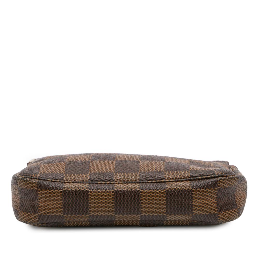 Louis Vuitton AB Louis Vuitton Brown Damier Canvas Canvas Damier Ebene Mini Pochette Accessoires France