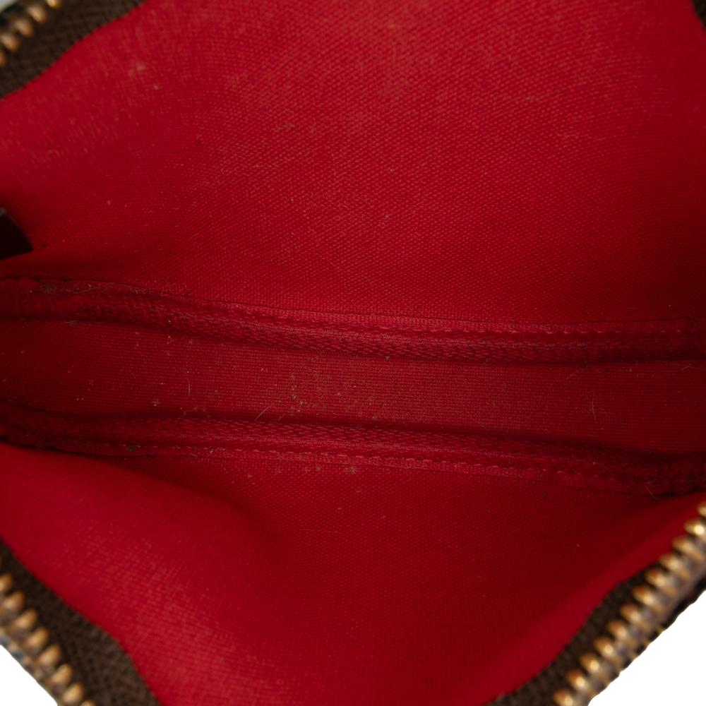 Louis Vuitton AB Louis Vuitton Brown Damier Canvas Canvas Damier Ebene Mini Pochette Accessoires France