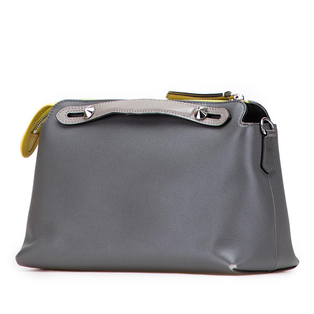 Fendi B Fendi Gray Calf Leather Medium Tricolor By The Way Satchel Italy