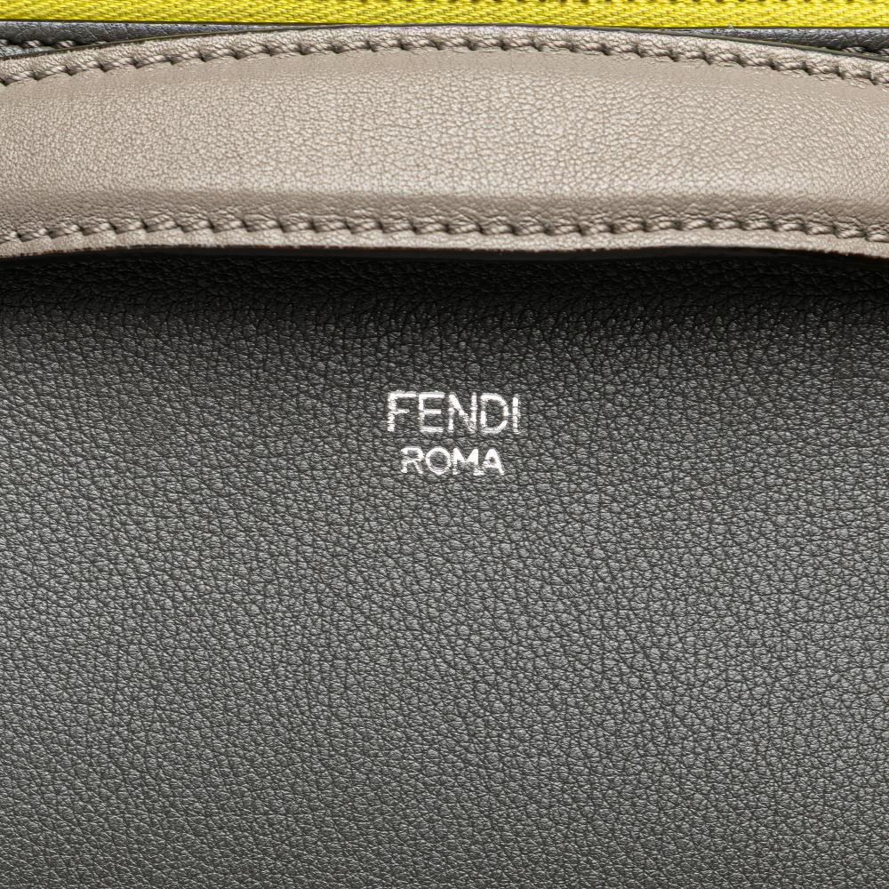 Fendi B Fendi Gray Calf Leather Medium Tricolor By The Way Satchel Italy