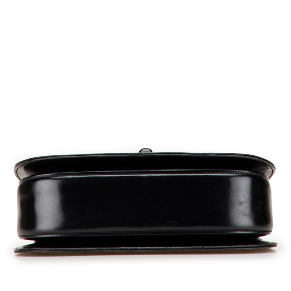 Gucci B Gucci Black Calf Leather skin Bamboo Night Italy