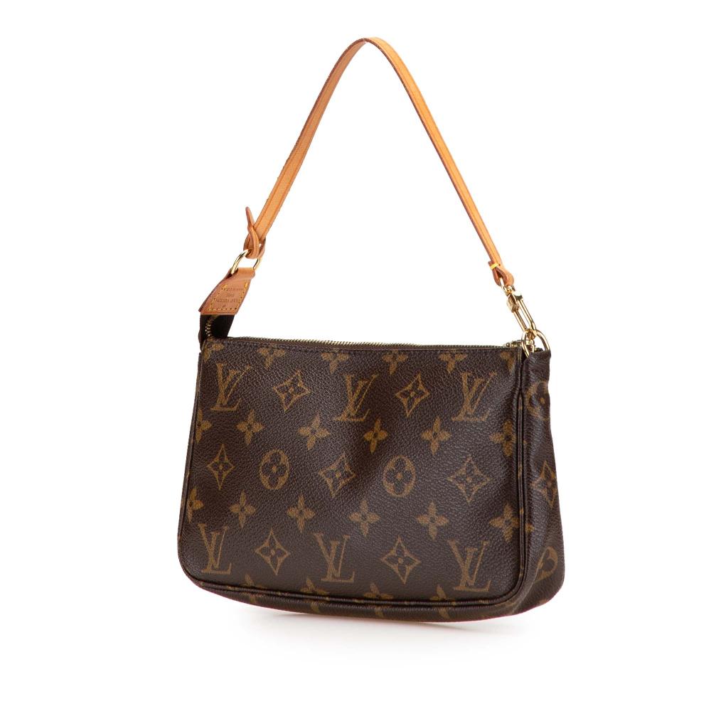 Louis Vuitton B Louis Vuitton Brown Monogram Canvas Fabric Monogram Pochette Accessoires France