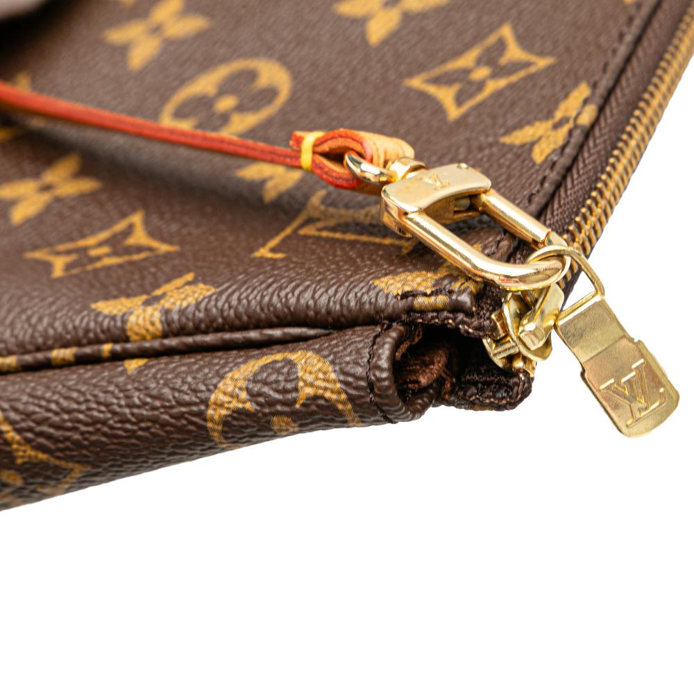 Louis Vuitton B Louis Vuitton Brown Monogram Canvas Fabric Monogram Pochette Accessoires France