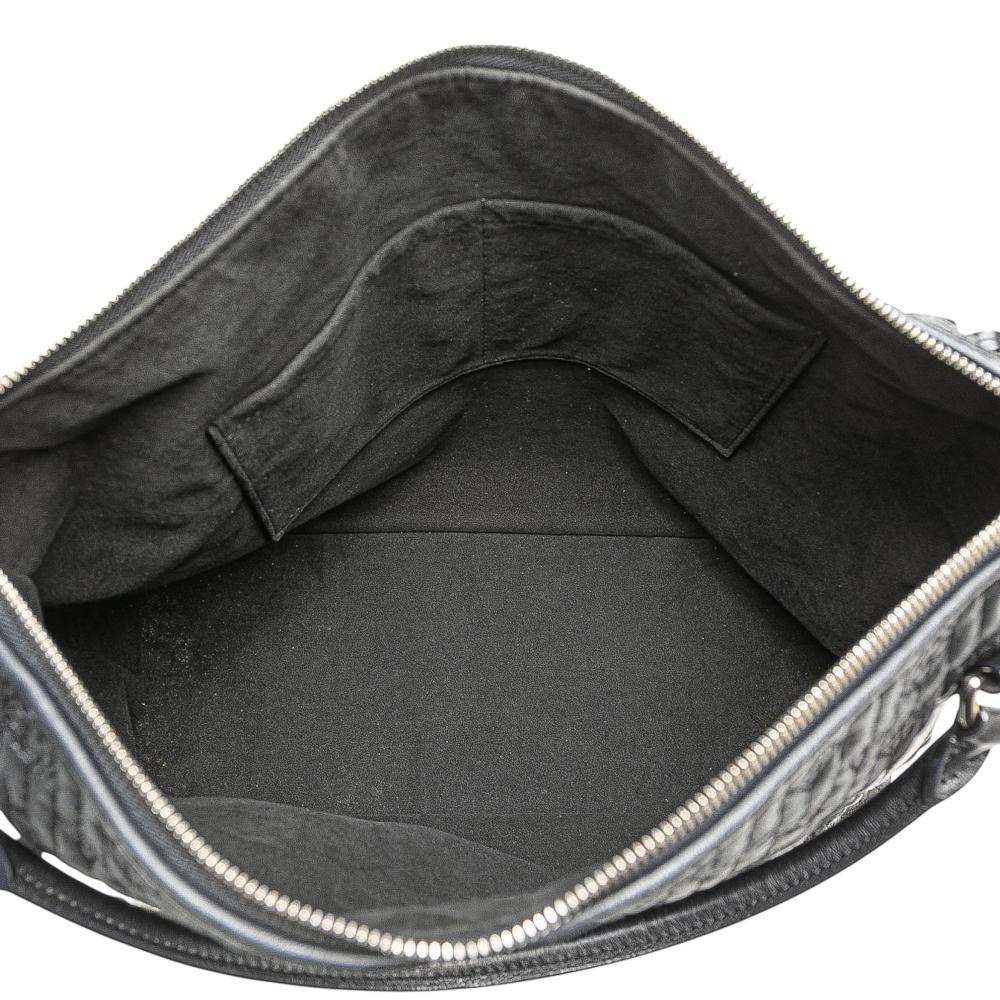 Louis Vuitton B Louis Vuitton Black Lambskin Leather Leather Monogram Antheia Ixia MM Italy