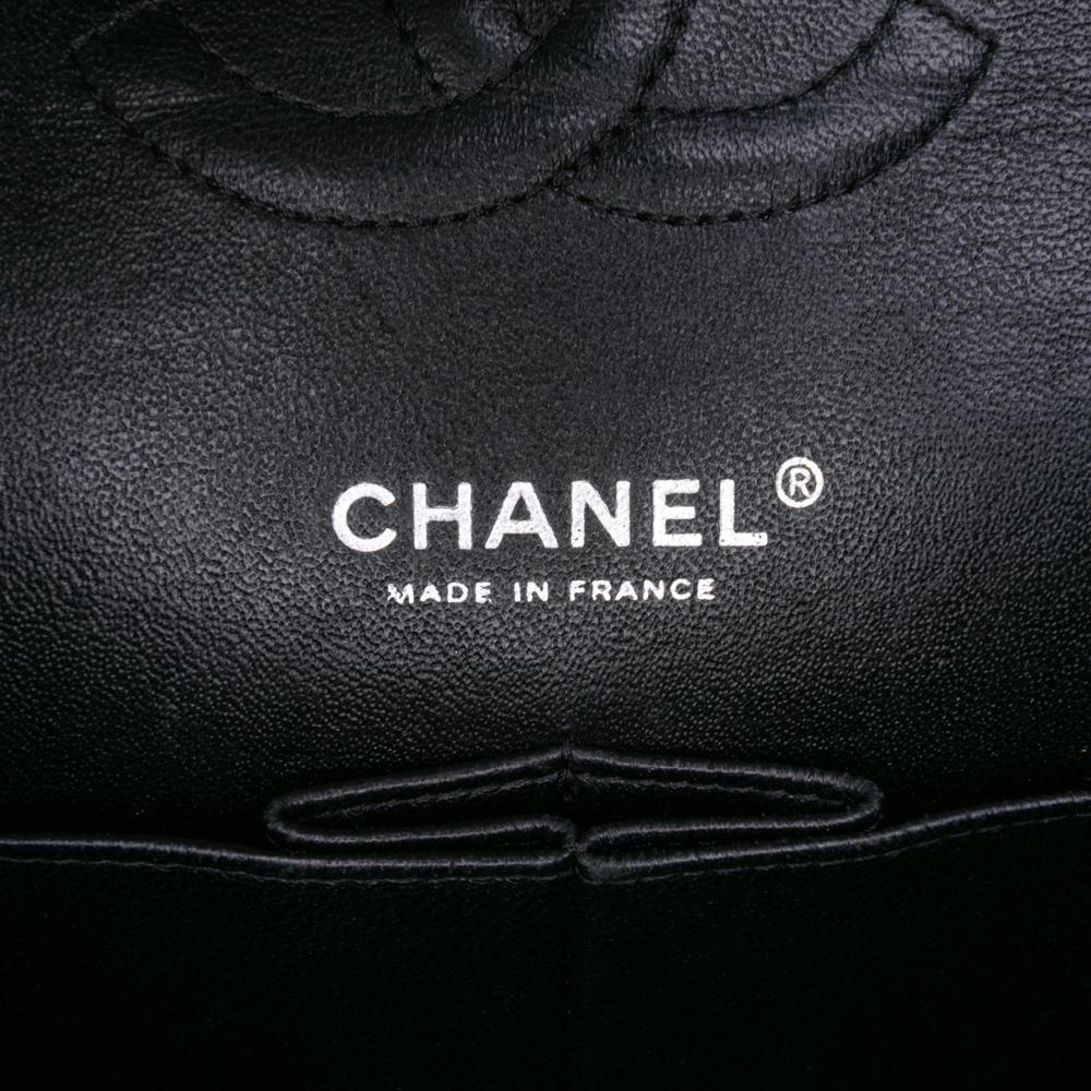 Chanel B Chanel Black Caviar Leather Leather Medium Classic Caviar Double Flap France