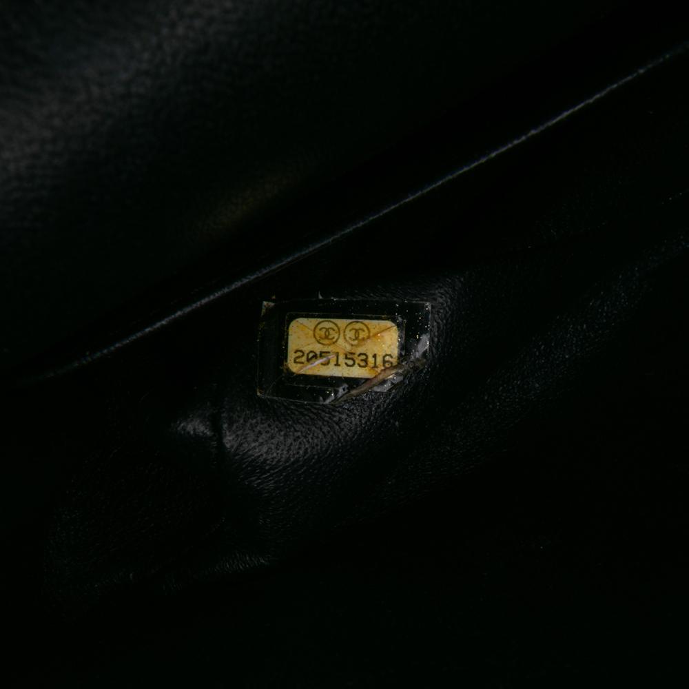 Chanel B Chanel Black Caviar Leather Leather Medium Classic Caviar Double Flap France