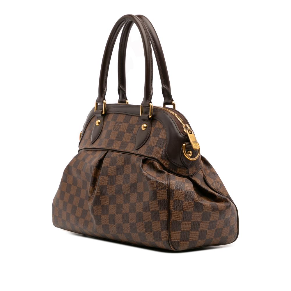 Louis Vuitton B Louis Vuitton Brown Damier Canvas Canvas Damier Ebene Trevi PM France