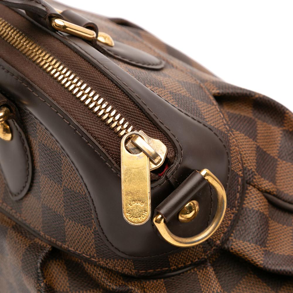 Louis Vuitton B Louis Vuitton Brown Damier Canvas Canvas Damier Ebene Trevi PM France