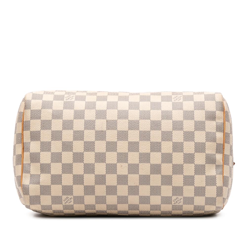 Louis Vuitton B Louis Vuitton White Damier Canvas Canvas Damier Azur Speedy 30 France