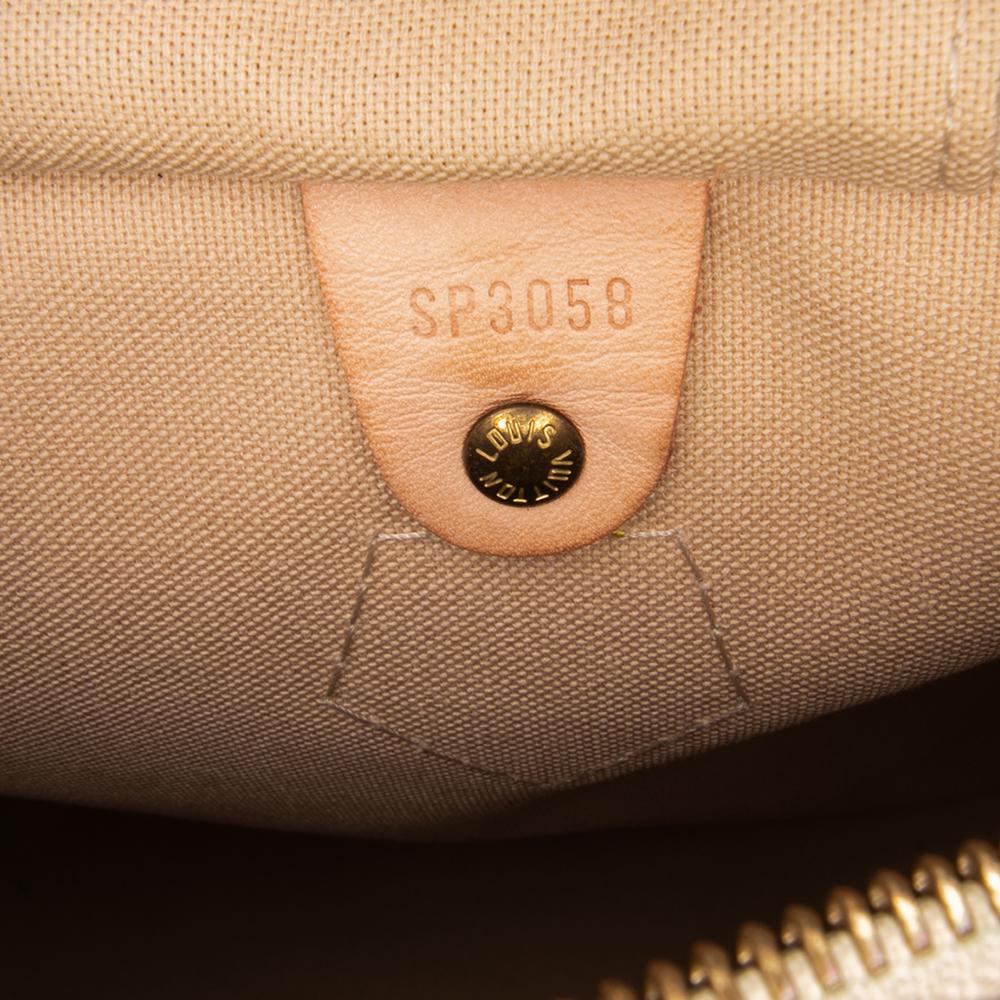 Louis Vuitton B Louis Vuitton White Damier Canvas Canvas Damier Azur Speedy 30 France