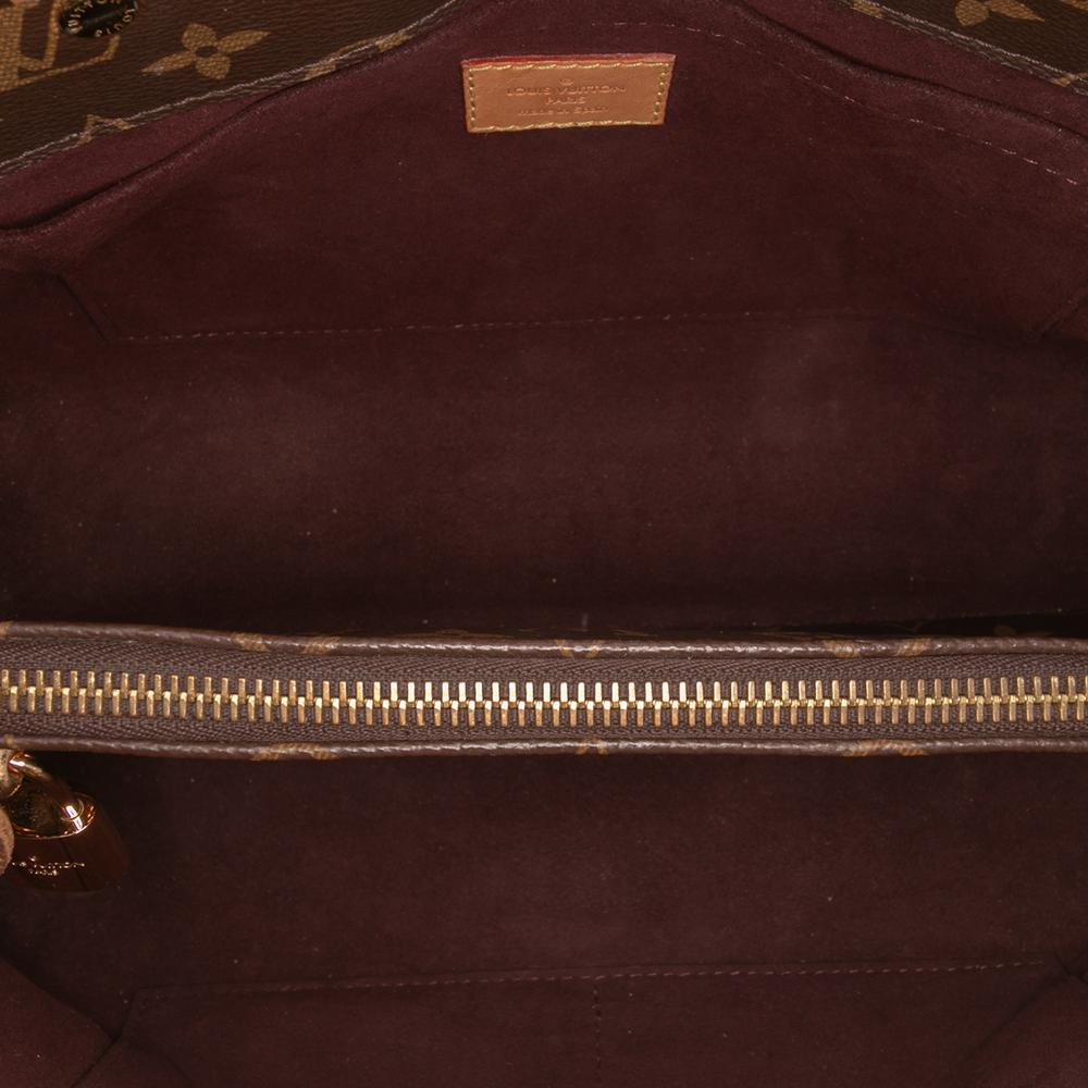 Louis Vuitton B Louis Vuitton Brown Monogram Canvas Canvas Monogram Montaigne MM Spain