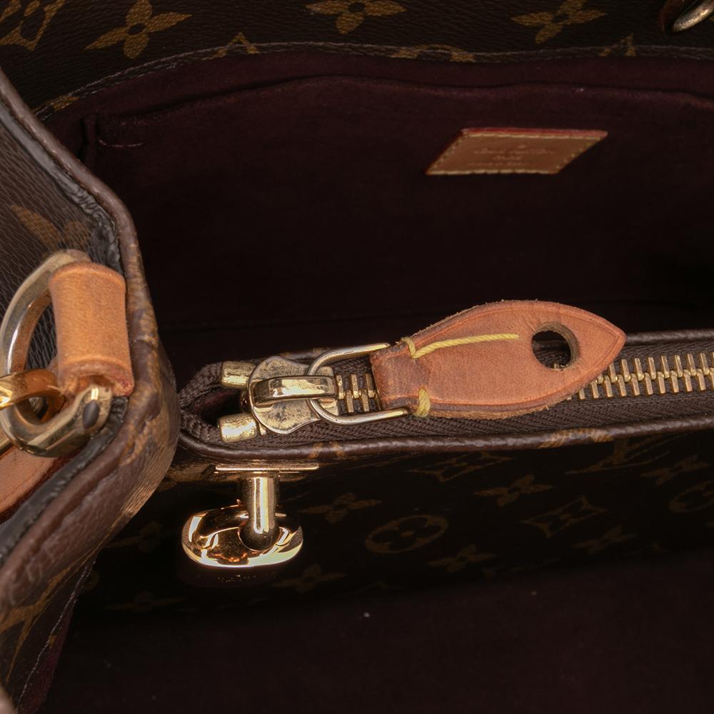 Louis Vuitton B Louis Vuitton Brown Monogram Canvas Canvas Monogram Montaigne MM Spain
