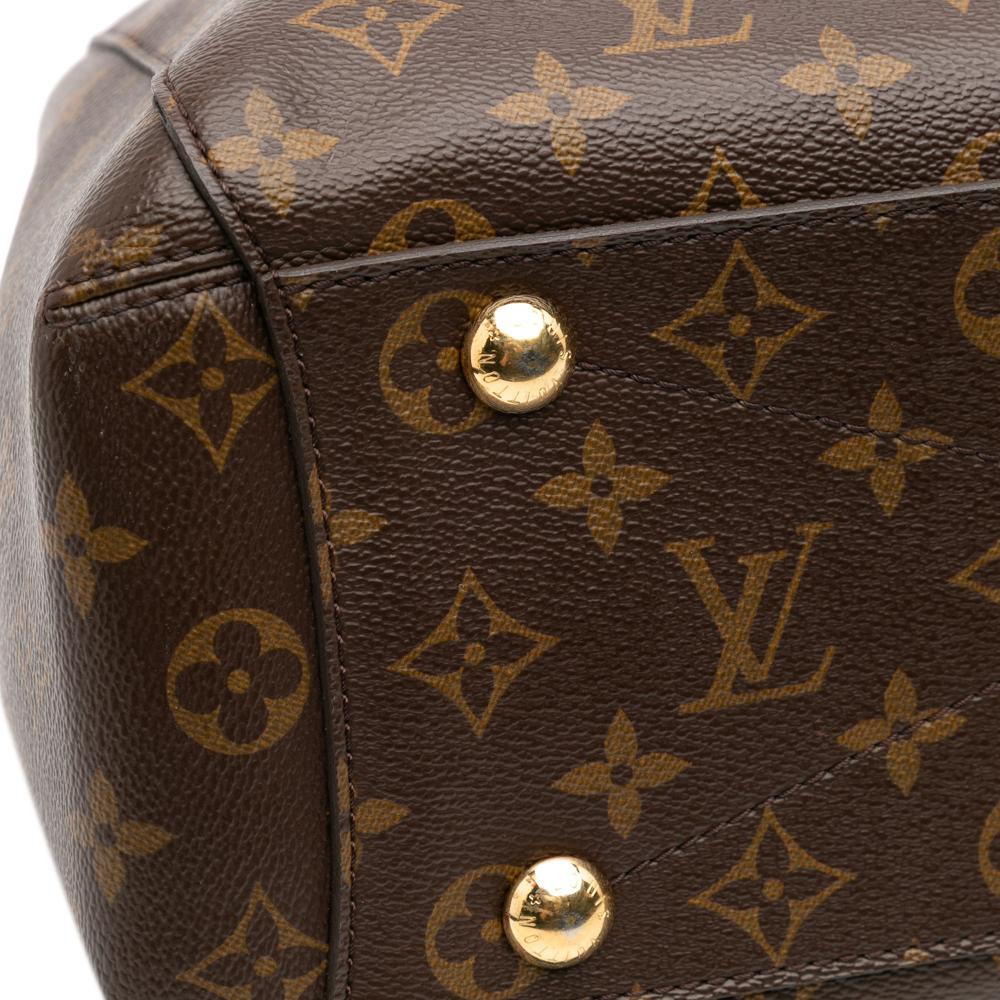 Louis Vuitton B Louis Vuitton Brown Monogram Canvas Canvas Monogram Montaigne MM Spain