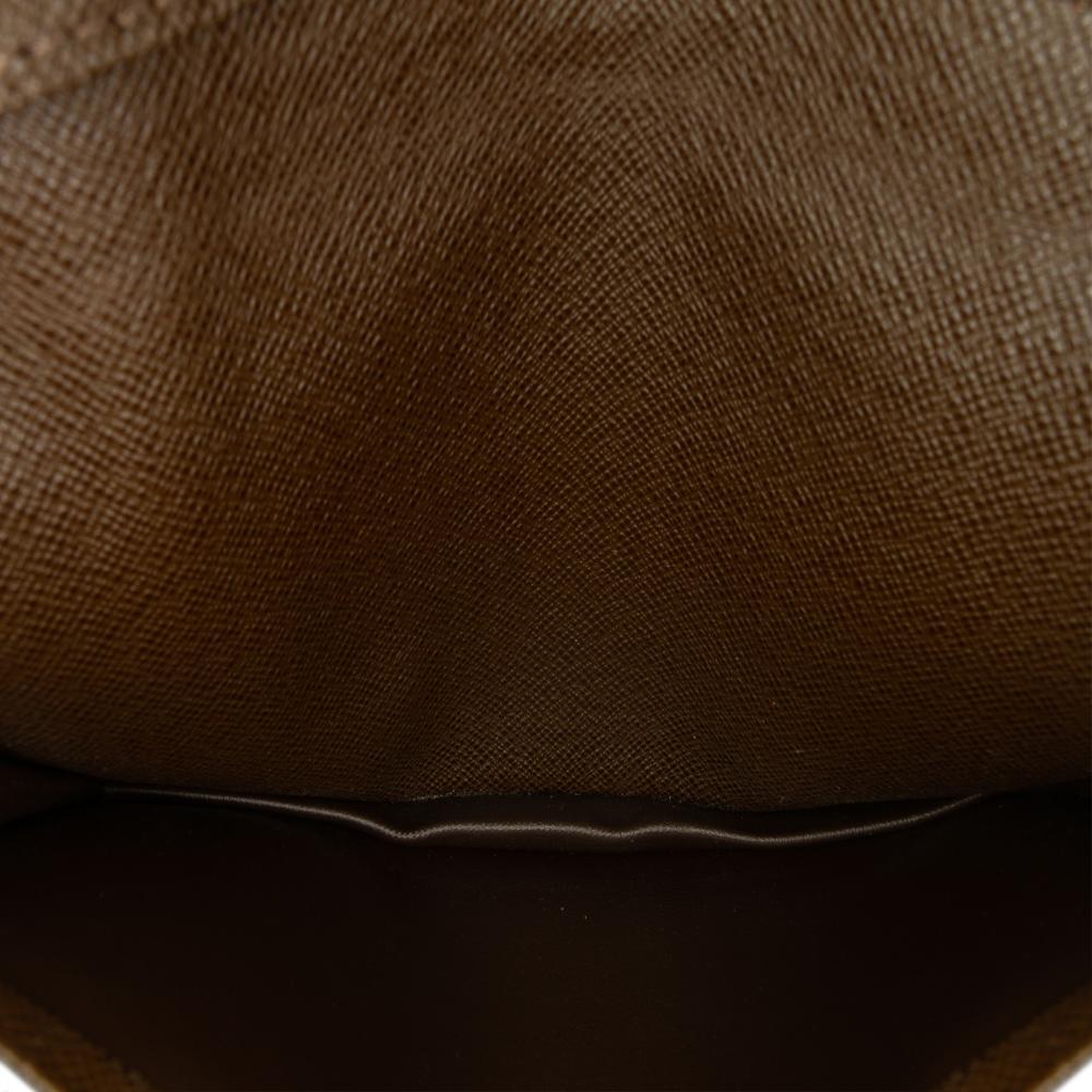 Louis Vuitton B Louis Vuitton Brown Taiga Leather Leather Taiga Checkbook Wallet France