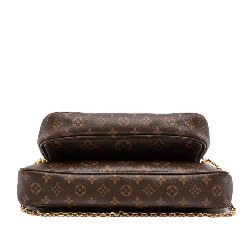 Louis Vuitton B Louis Vuitton Brown Monogram Canvas Canvas Monogram Multi Pochette Accessoires France