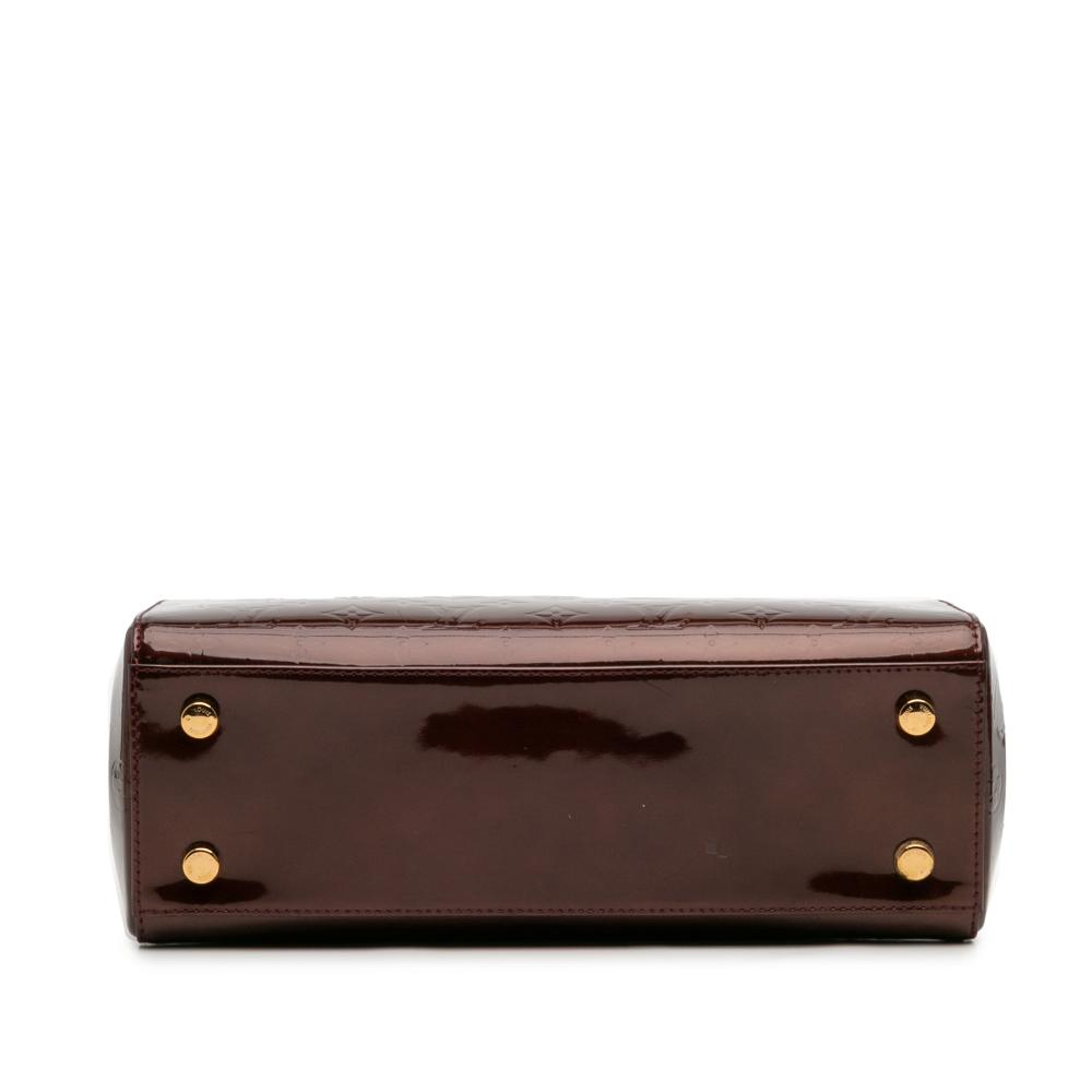 Louis Vuitton B Louis Vuitton Red Bordeaux Vernis Leather Leather Monogram Vernis Brea MM France