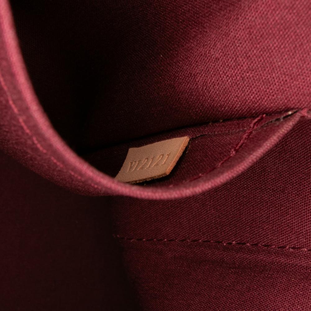 Louis Vuitton B Louis Vuitton Red Bordeaux Vernis Leather Leather Monogram Vernis Brea MM France