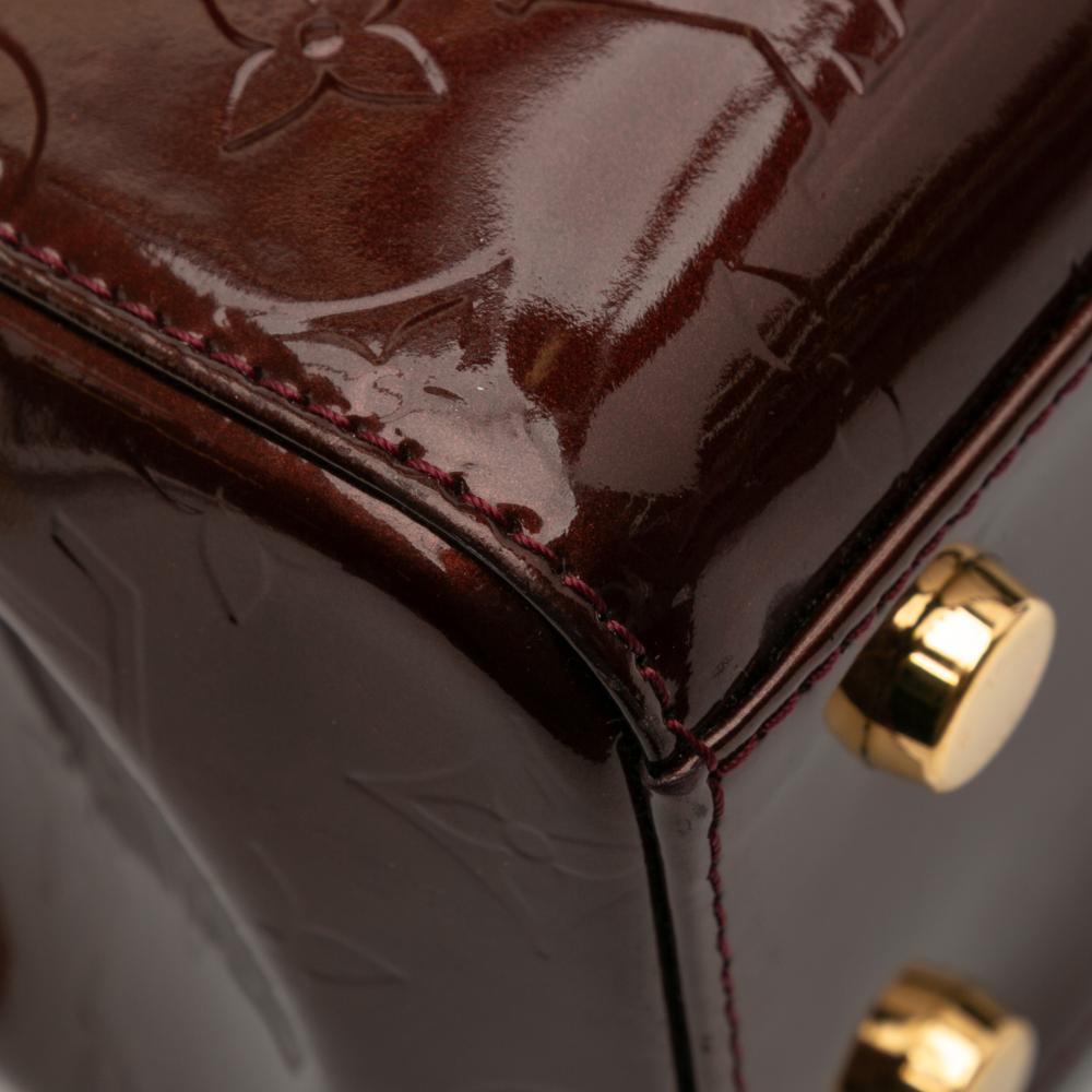 Louis Vuitton B Louis Vuitton Red Bordeaux Vernis Leather Leather Monogram Vernis Brea MM France