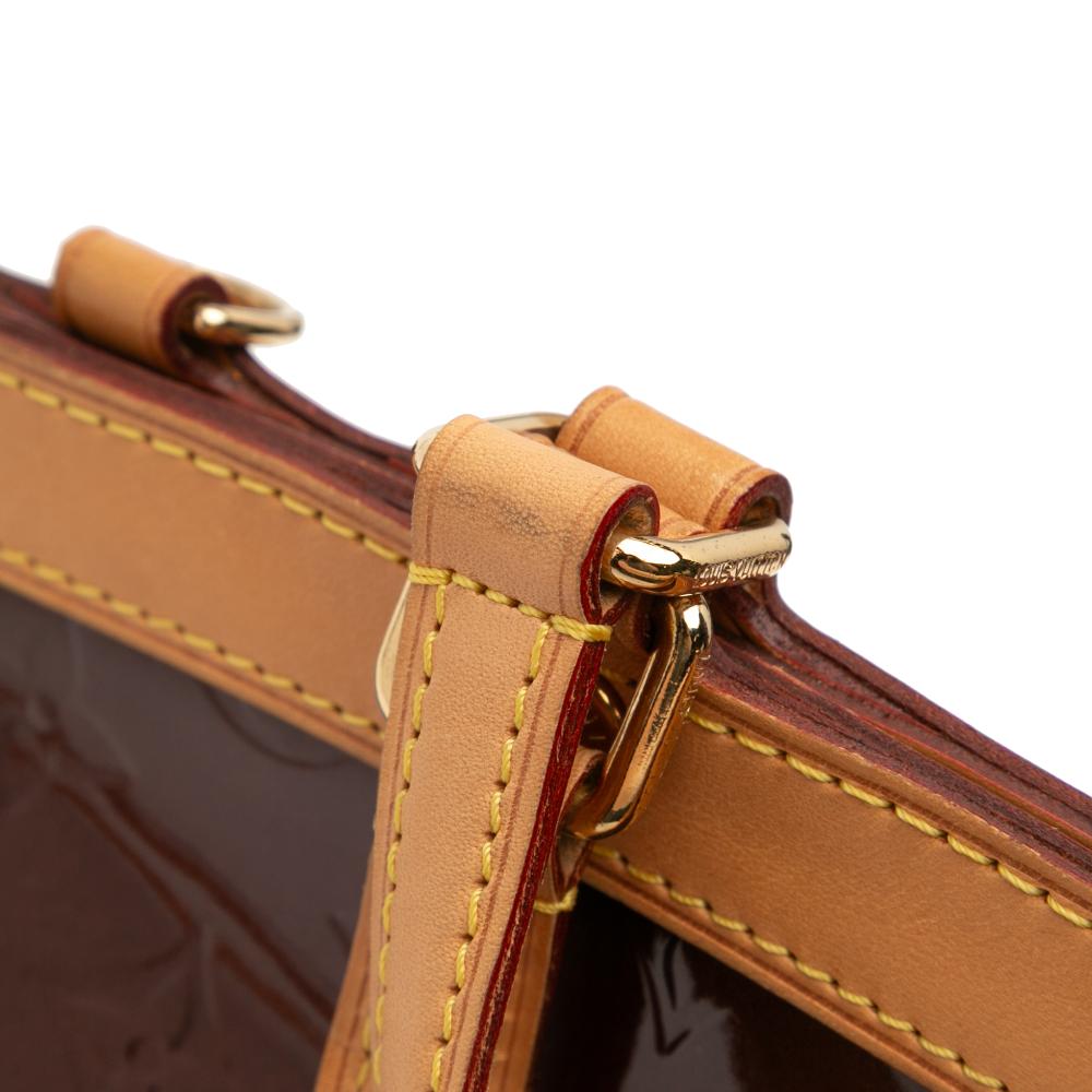 Louis Vuitton B Louis Vuitton Red Bordeaux Vernis Leather Leather Monogram Vernis Brea MM France