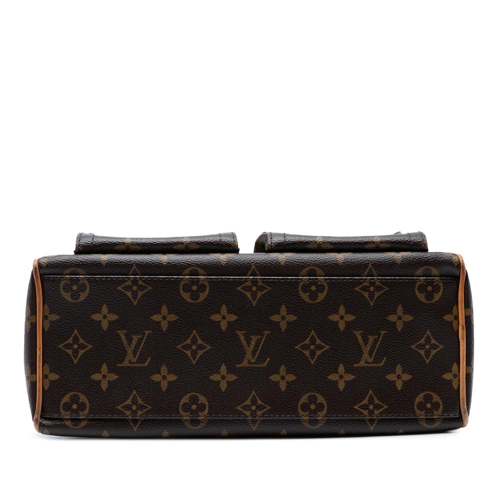 Louis Vuitton B Louis Vuitton Brown Monogram Canvas Fabric Monogram Manhattan PM France