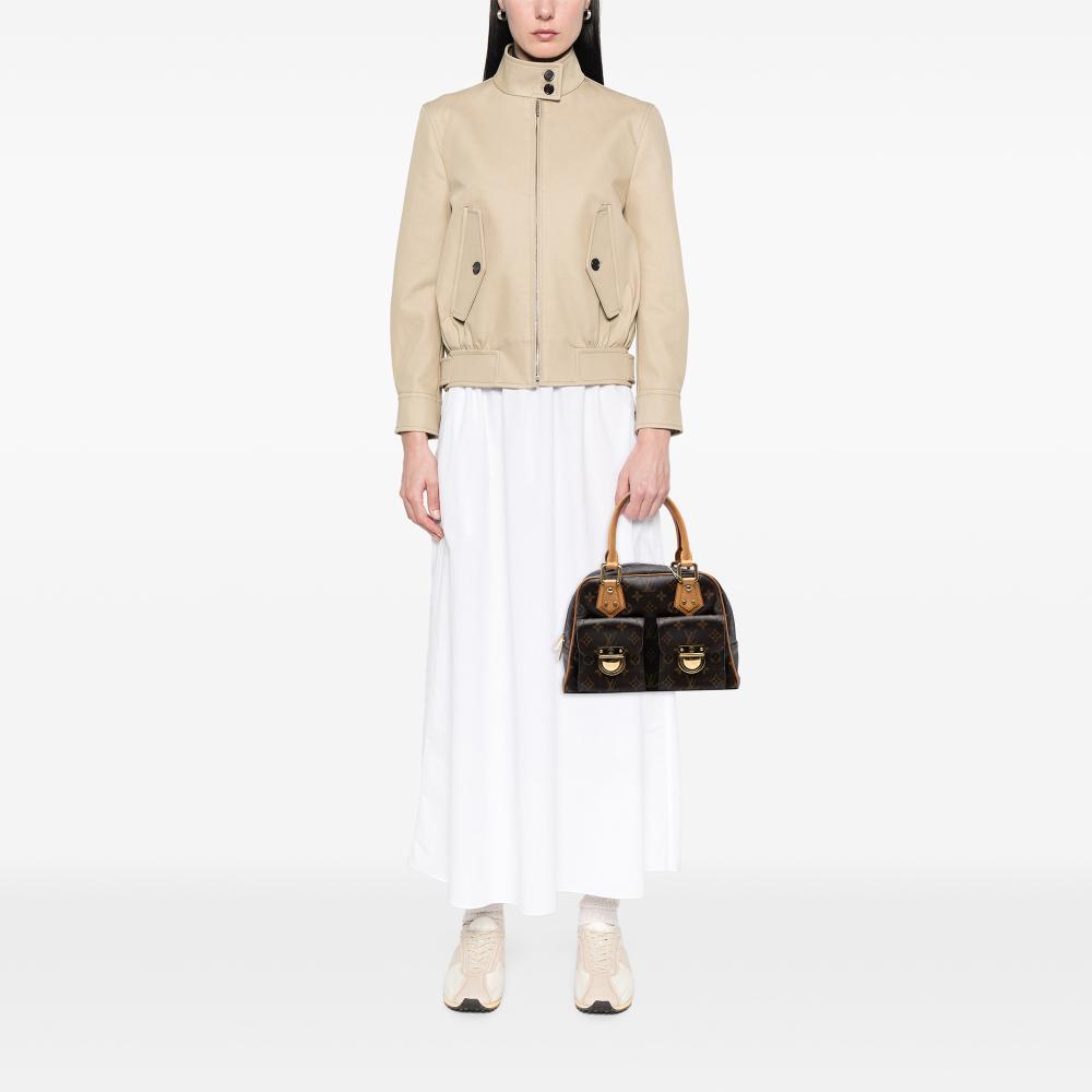 Louis Vuitton B Louis Vuitton Brown Monogram Canvas Fabric Monogram Manhattan PM France