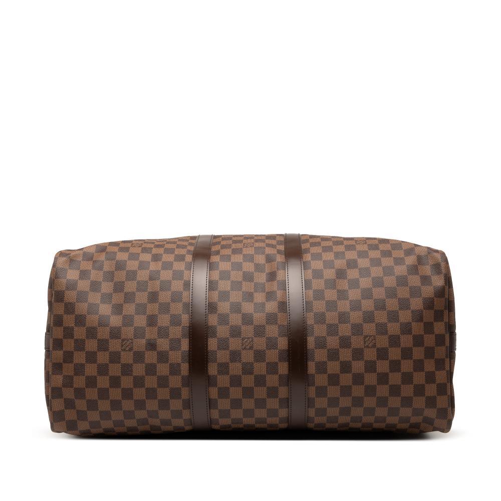 Louis Vuitton AB Louis Vuitton Brown Damier Canvas Fabric Damier Ebene Keepall Bandouliere 55 France