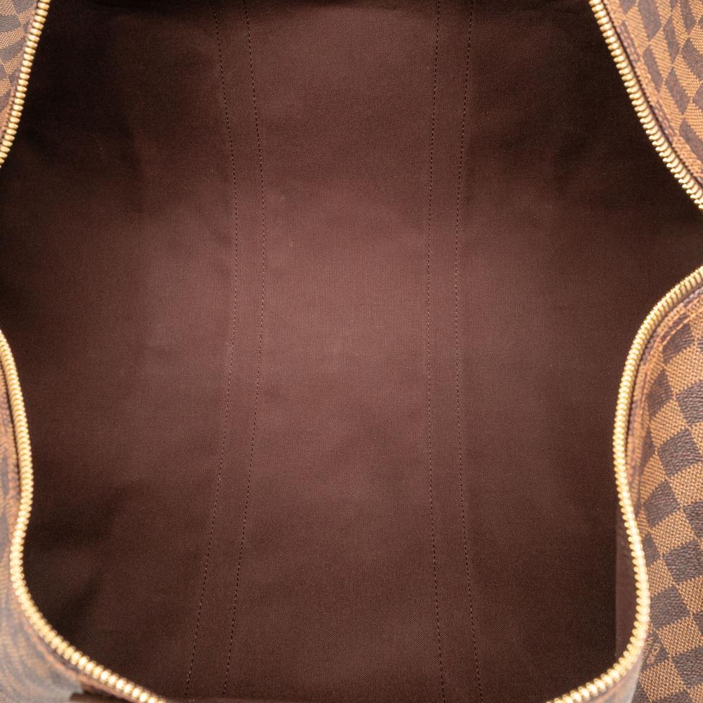Louis Vuitton AB Louis Vuitton Brown Damier Canvas Fabric Damier Ebene Keepall Bandouliere 55 France