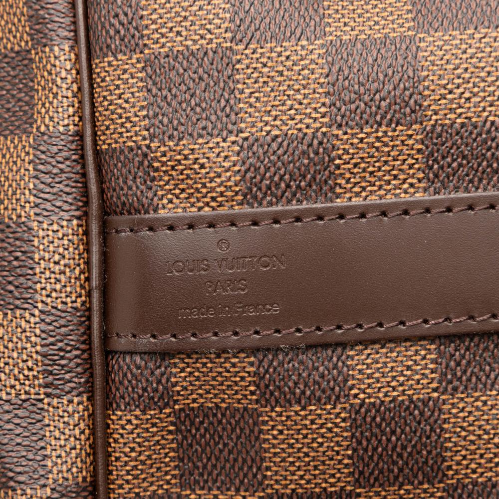 Louis Vuitton AB Louis Vuitton Brown Damier Canvas Fabric Damier Ebene Keepall Bandouliere 55 France