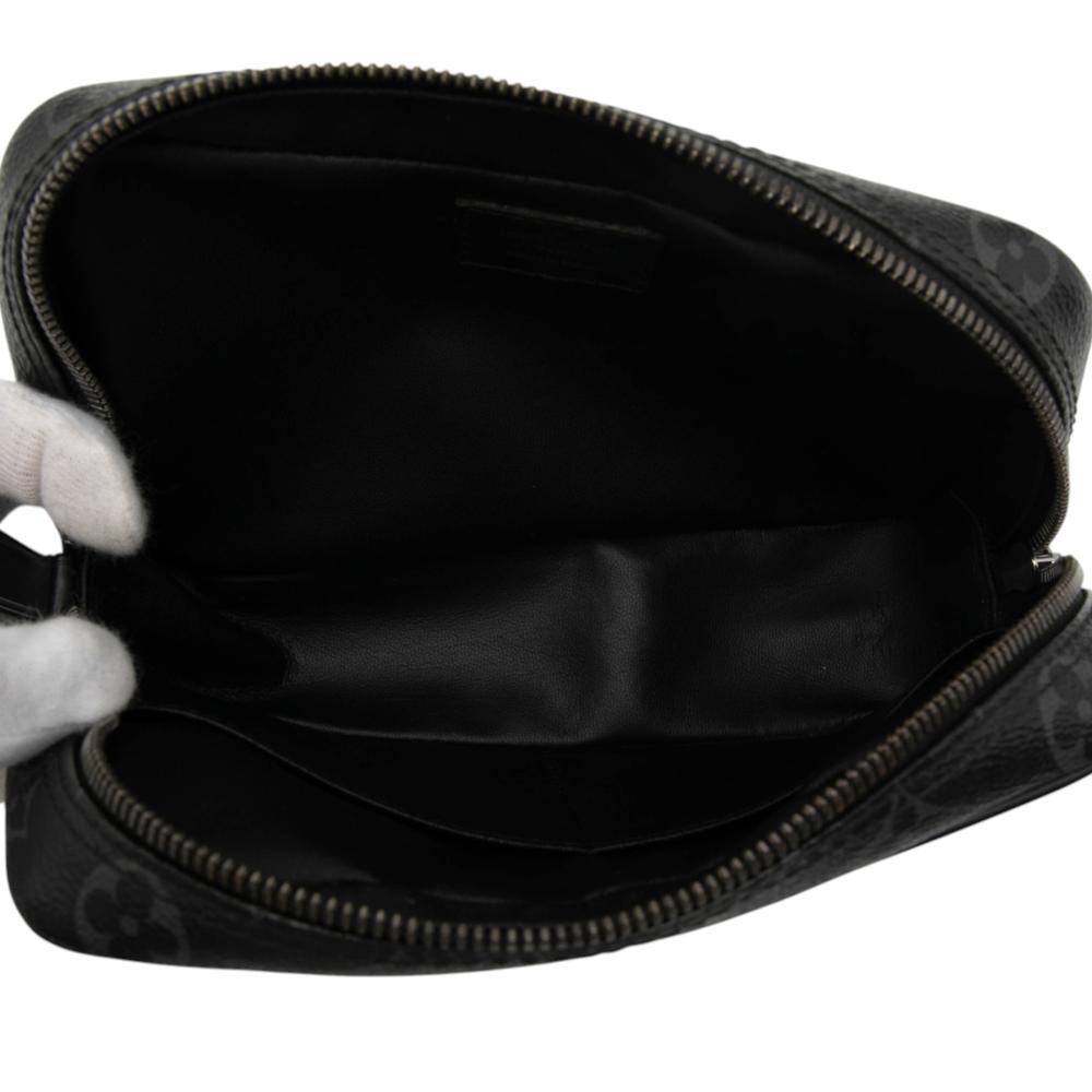 Louis Vuitton AB Louis Vuitton Black Monogram Canvas Fabric Monogram Eclipse Toilet Pouch PM France