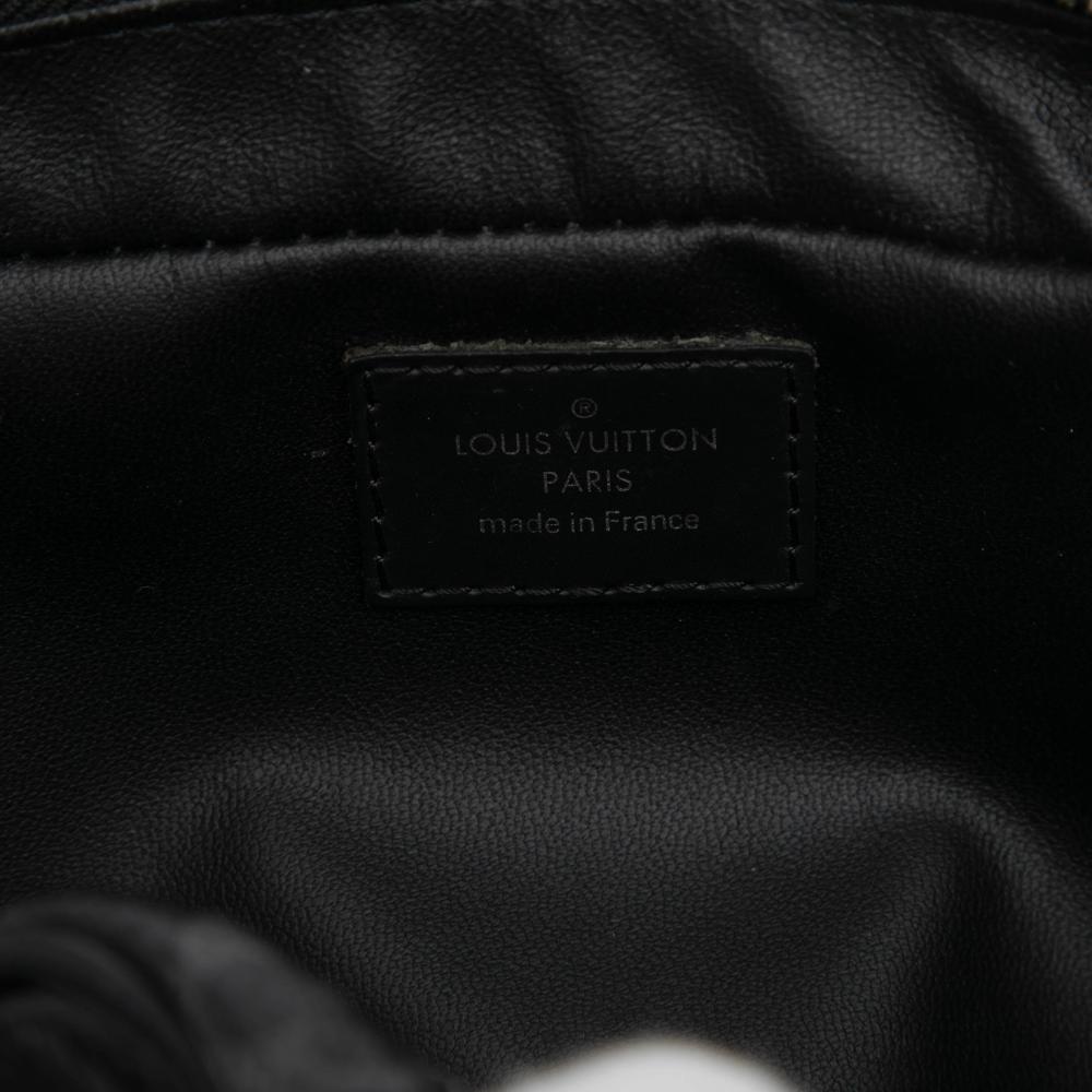 Louis Vuitton AB Louis Vuitton Black Monogram Canvas Fabric Monogram Eclipse Toilet Pouch PM France