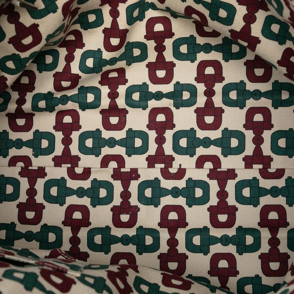 Gucci B Gucci White Ivory Calf Leather Guccissima Abbey D Ring Tote Italy