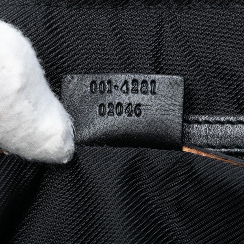 Gucci B Gucci Blue Navy Canvas Fabric GG Handbag Italy