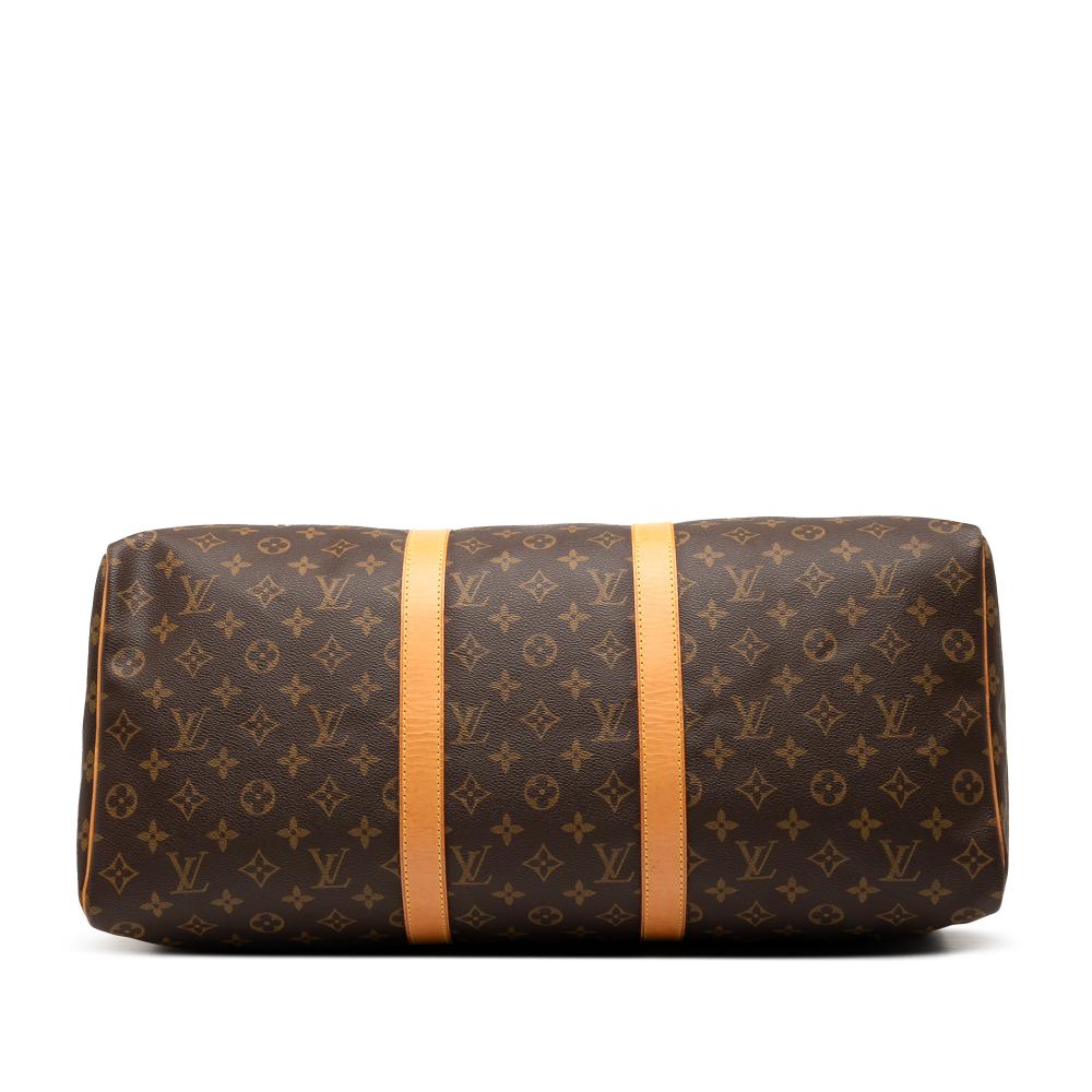 Louis Vuitton B Louis Vuitton Brown Monogram Canvas Fabric Monogram Keepall 50 France