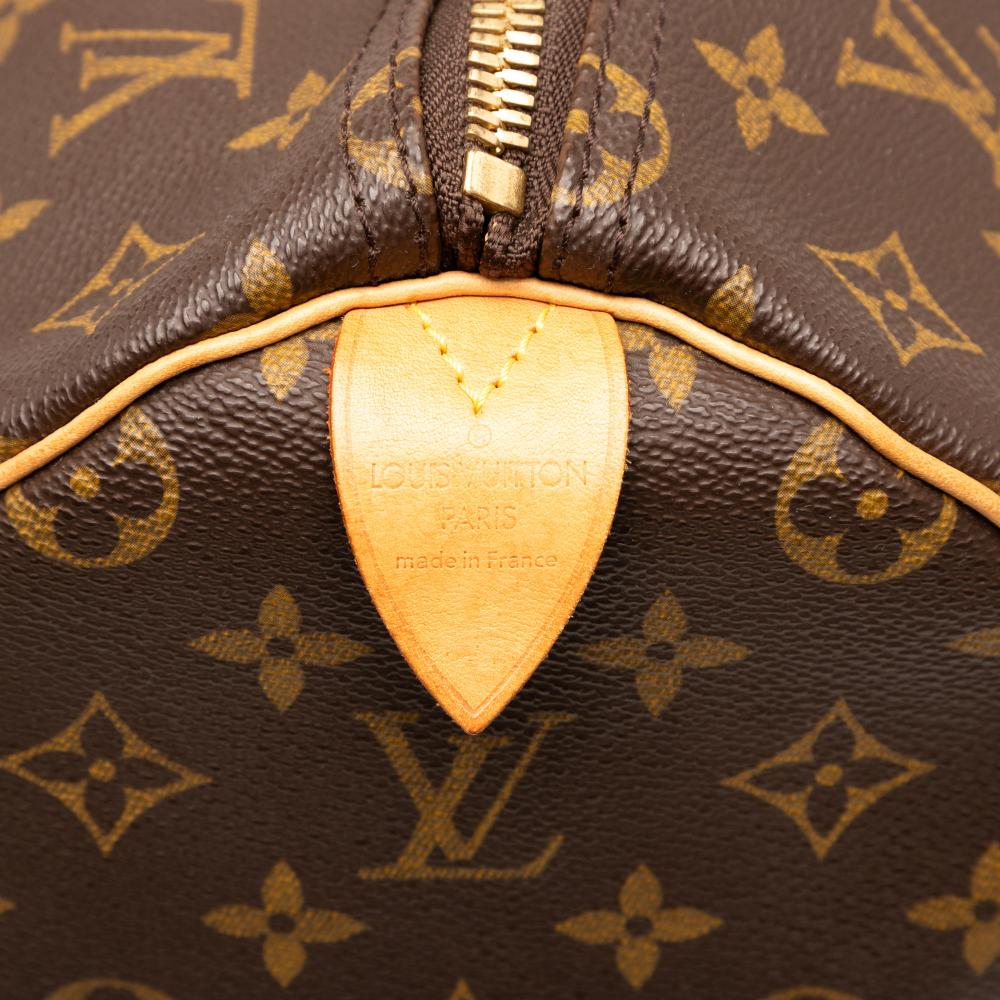 Louis Vuitton B Louis Vuitton Brown Monogram Canvas Fabric Monogram Keepall 50 France