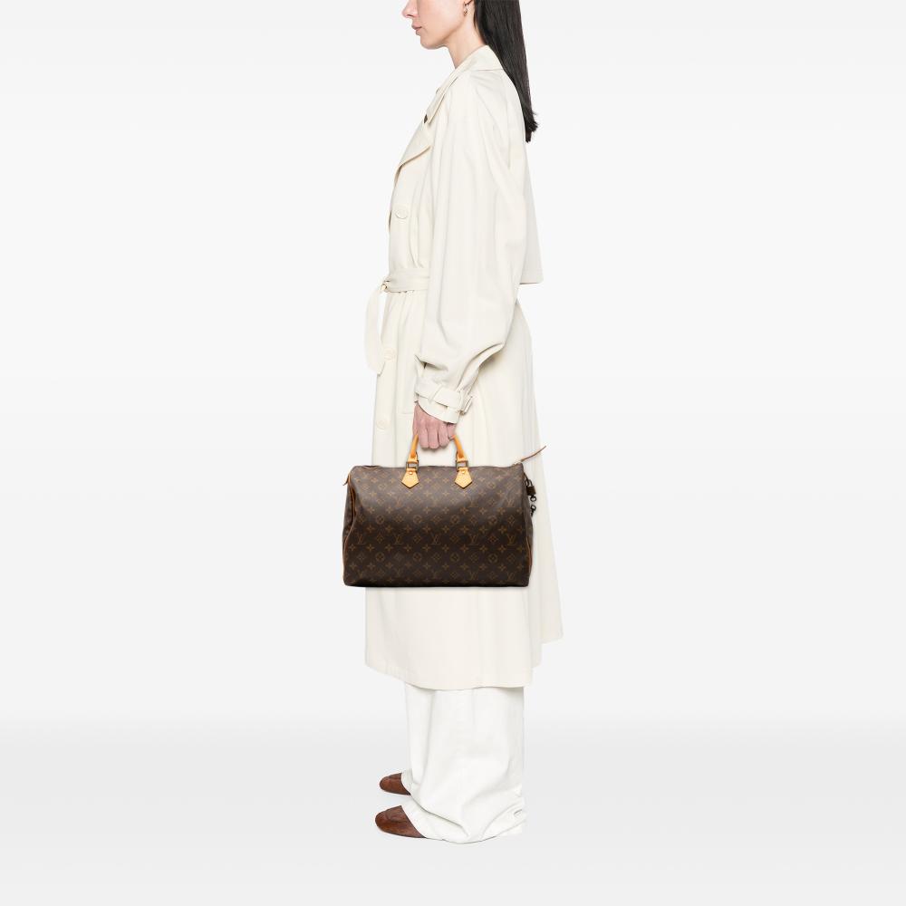 Louis Vuitton B Louis Vuitton Brown Monogram Canvas Fabric Monogram Speedy 40 France