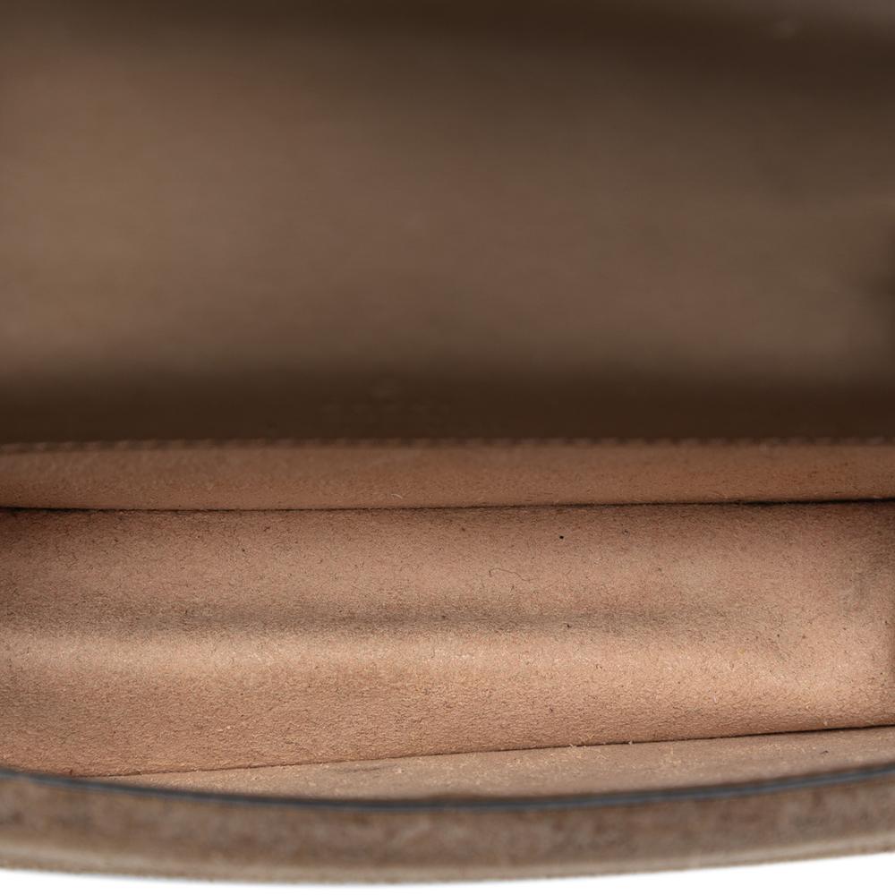 Gucci AB Gucci Brown Beige Coated Canvas Fabric Mini GG Supreme Dionysus Crossbody Italy