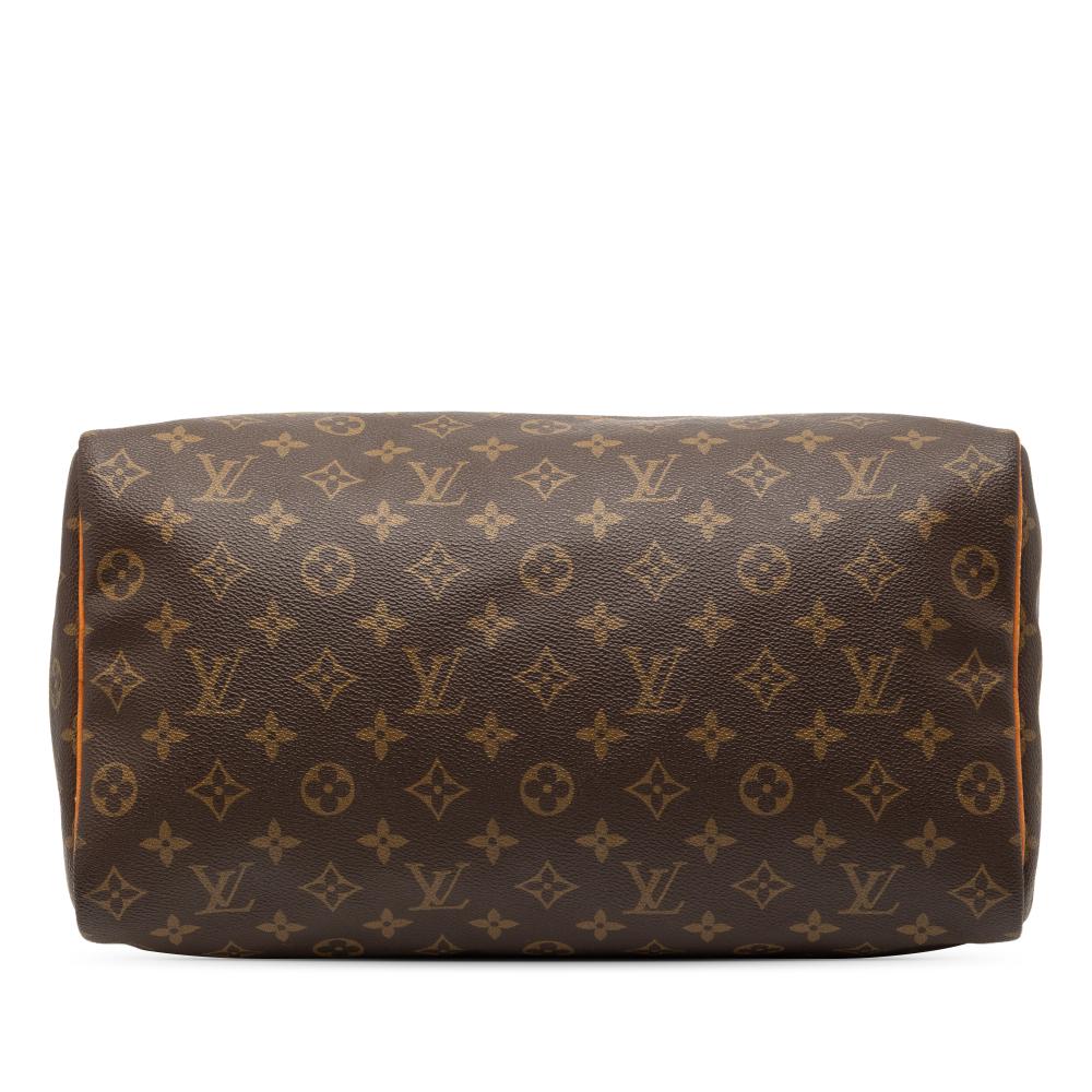 Louis Vuitton B Louis Vuitton Brown Monogram Canvas Fabric Monogram Speedy 35 France