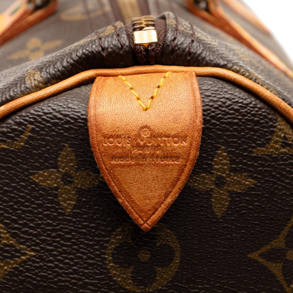 Louis Vuitton B Louis Vuitton Brown Monogram Canvas Fabric Monogram Speedy 35 France