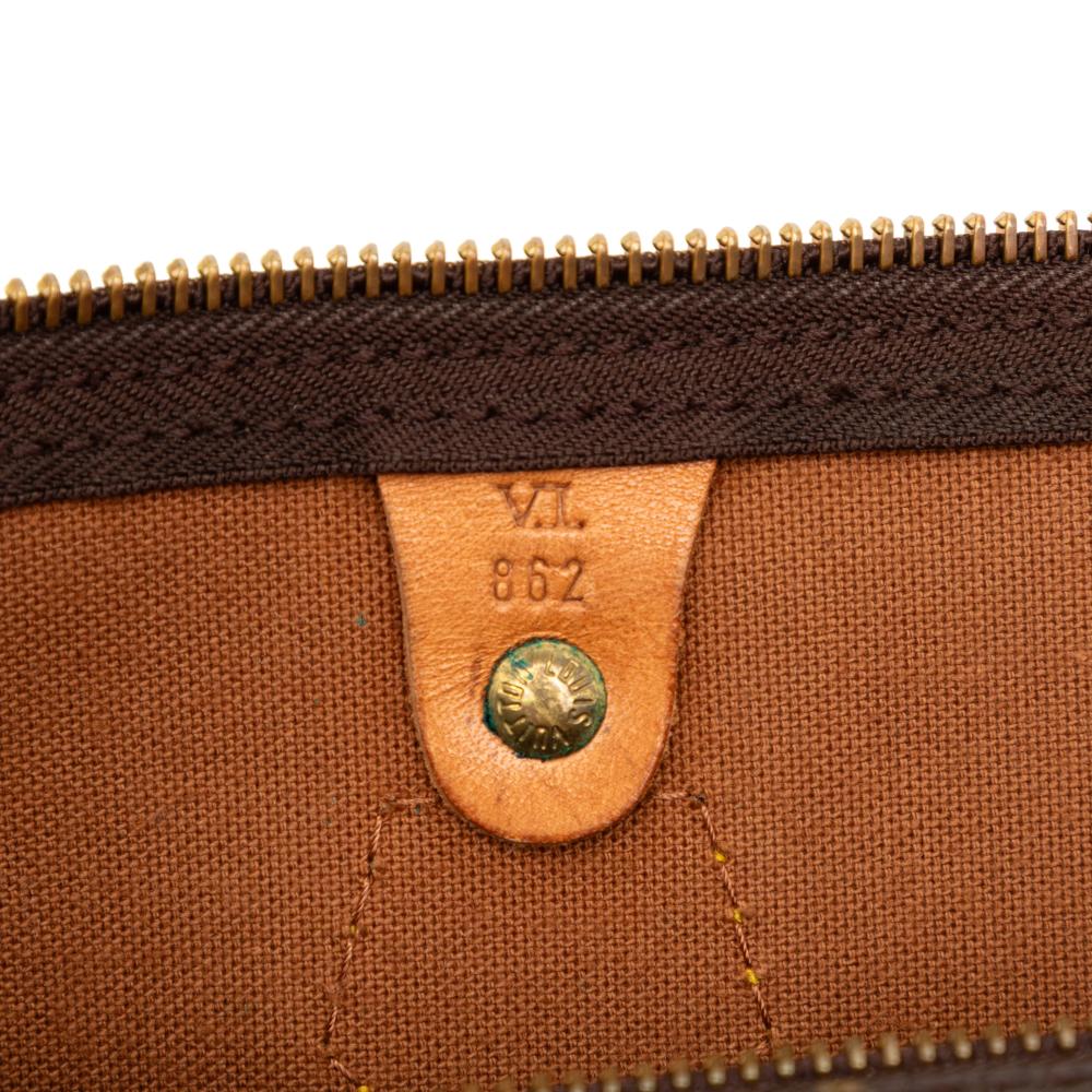 Louis Vuitton B Louis Vuitton Brown Monogram Canvas Fabric Monogram Speedy 35 France