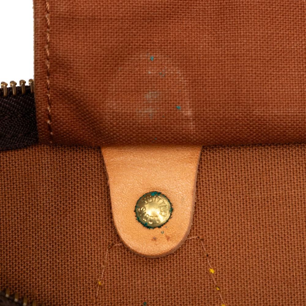 Louis Vuitton B Louis Vuitton Brown Monogram Canvas Fabric Monogram Speedy 35 France