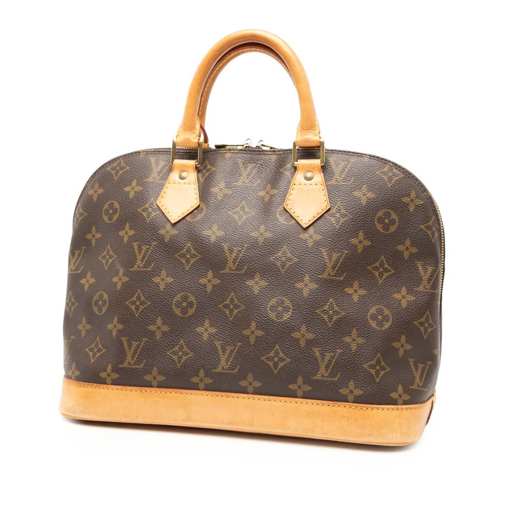 Louis Vuitton B Louis Vuitton Brown Monogram Canvas Fabric Monogram Alma PM France
